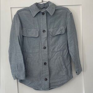 Everlane Pale Blue Knit Button-Up Jacket - Size Small